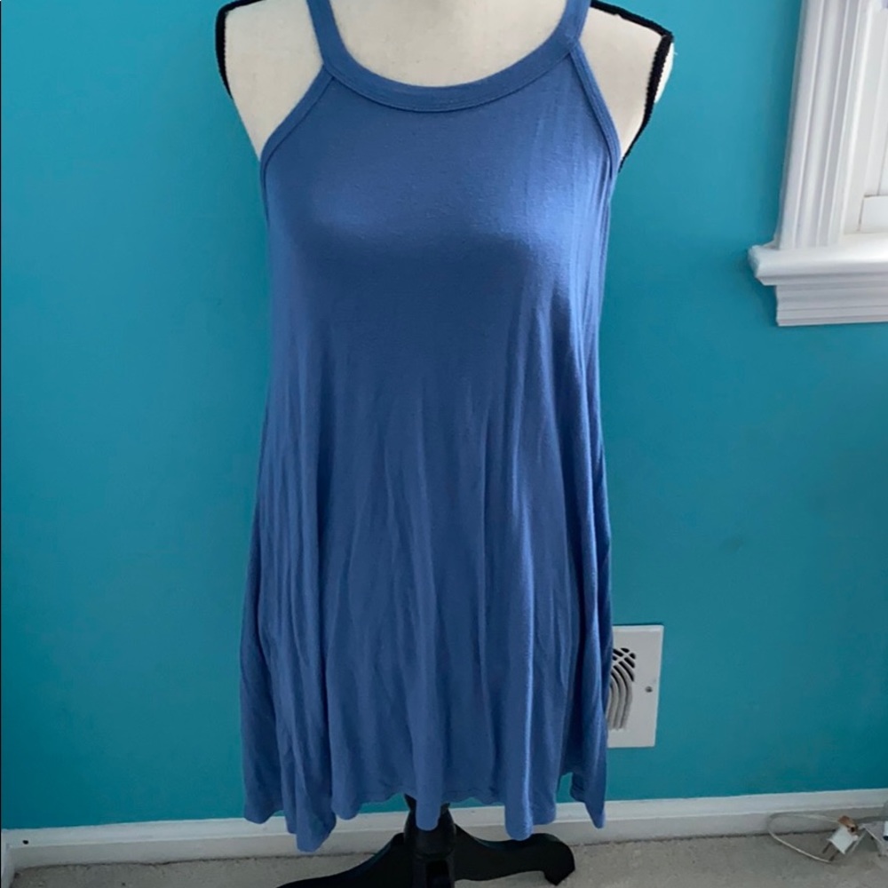 blue midi sundress